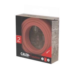 Calex Kabel 940228 Textiel 2X075Mm2 15M Oranje Max.250V-60W - Afbeelding 3