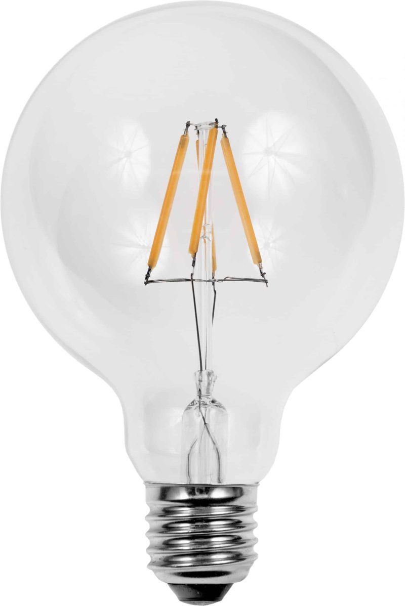 SPL Filament Led Glas Globelamp E27 320L 4W 2500K 95mm Helder L023880302 Tronic Dimbaar