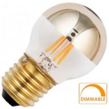 SPL Filament Led Glas Kopspiegel Kogellamp E27 230L 4W Dimbaar Gold L023881312 2500K Tronic Dimbaar