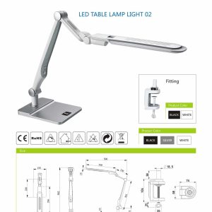 Aigostar Bureaulamp Led Type 02 Zwart Ww Cw Instelbaar Dimbaar 10W - Afbeelding 3