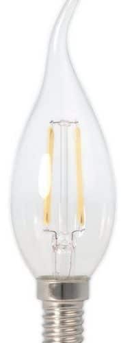 SPL Filament Led Glas Tip-Kaarslamp E14 135L 1.5W 2200K Helder L023851509 Voltage Dimbaar