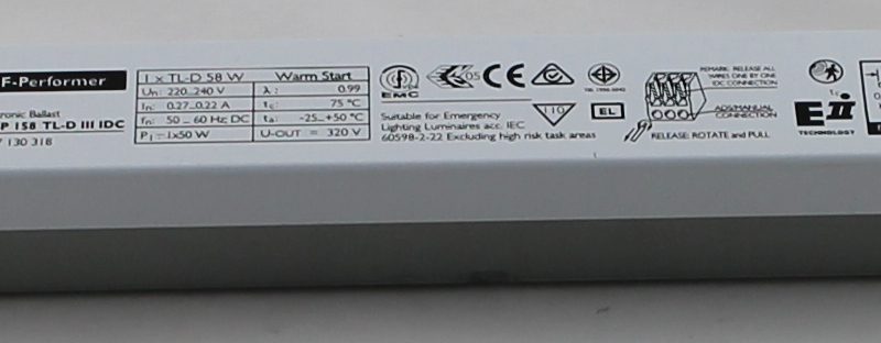 Philips Evsa 1x58W Vsa Hfp TLD Hf-Perpormer