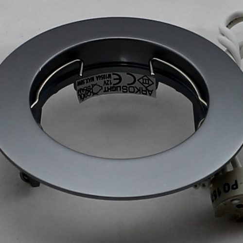 Oscaluz Arkos Uni Inbouwspot 51Mm Vast Mat Chroom 76308 Gat 62mm