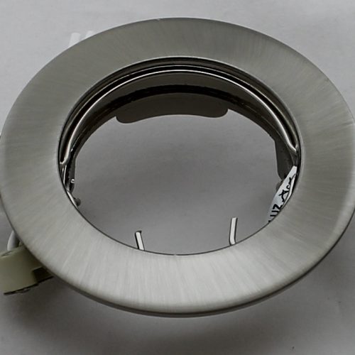 Oscaluz Arkos Uni Inbouwspot 51Mm Vast Geschuurd Chroom 76307 Gat 62mm