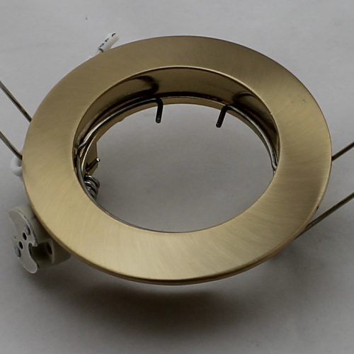 Oscaluz Arkos Uni Inbouwspot 51Mm Vast Geschuurd Goud 75505 Gat 62mm