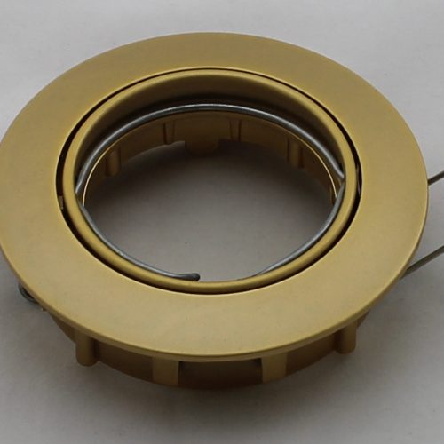 Oscaluz Arkos Uni Inbouwspot 51Mm Wentel Kantelbaar Goud Mat 76329 Gat 75mm