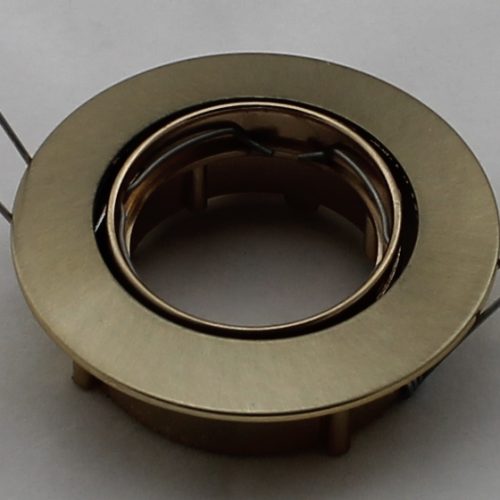 Oscaluz Arkos Uni Inbouwspot 35Mm Wentel Kantelbaar Geschuurd Goud 76296 Gat 50mm