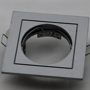 Oscaluz Arkos Uni Inbouwspot 51Mm Vierkant Vast Aluminium 75528A Gat 60x60mm - Afbeelding 3