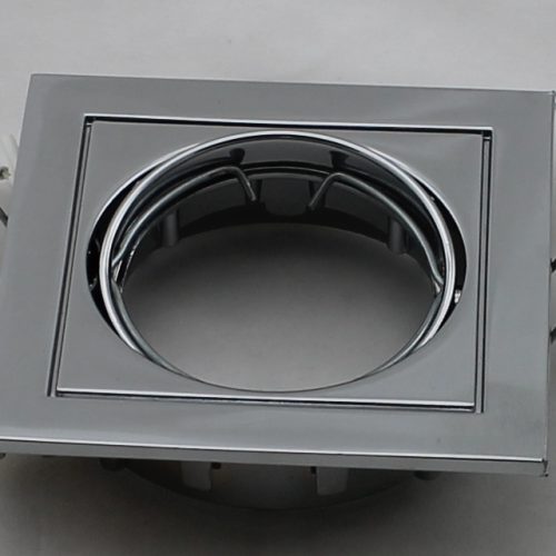 BMC Inbouwspot 51Mm Vierkant Wentel Chroom