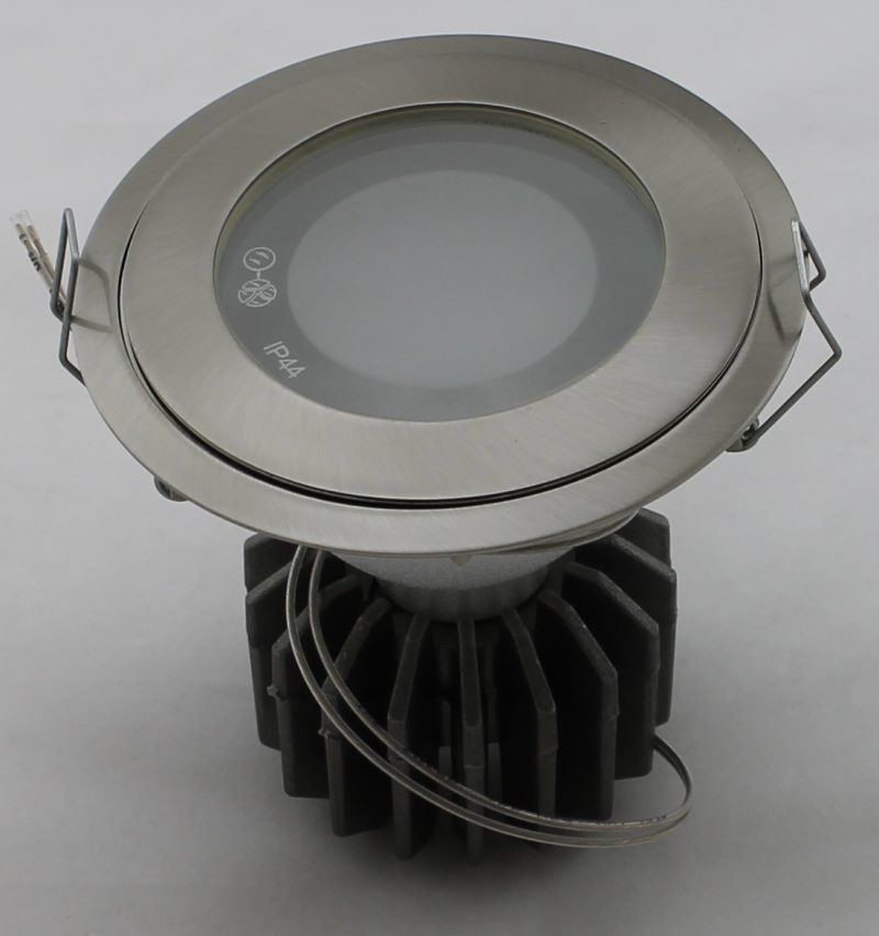 Oscaluz Arkos Uni Inbouwspot IP44Max 50W 0291 Geschuurd Chroom 76147 Gat 95mm
