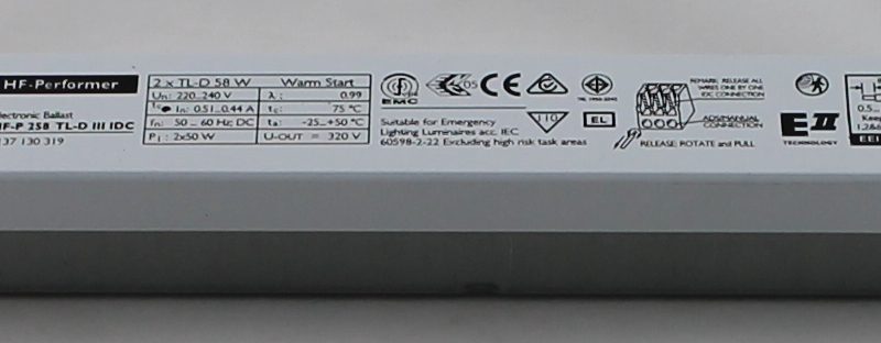 Philips Voorschakelapparatuur Vsa Evsa 2x58W Hf Performer TL8
