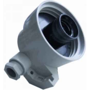 Corodex Hoekkabel Armatuur 60W Grijs 494Gm Kabeldoorvoer Exclusief Glas