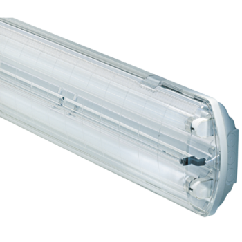 Beghelli Armatuur Waterdicht TLD TL8 Bs100 Opbouw 2x36W Evsa Poly Kap Ip66