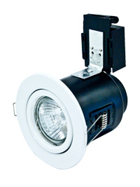 Robus Inbouwspot Fire Rated Voor 50W Gu10 Kantelbaar Wit Rfp208-01