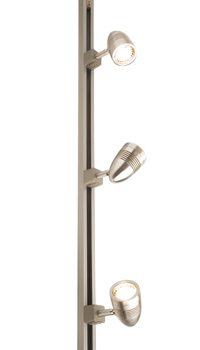 Robus 1-Fase Trackligt 230V Complete Kit Incl 3xled 4W Gu10 Acorn Geschuurd Chroom