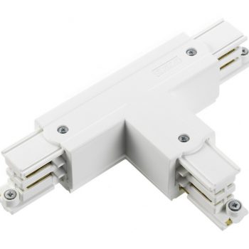Nordic 3-Fase Spanningsrail xts 37-3 T Connector Binnenzijde Links Wit