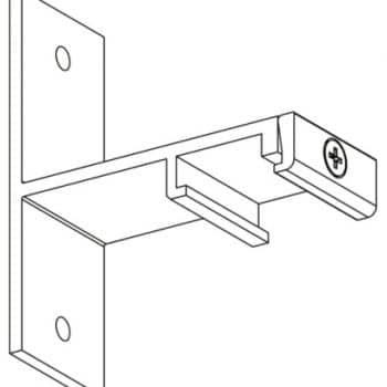 Nordic 3-Fase Spanningsrail Skb 21-1 Muursteun 70Mm Alu
