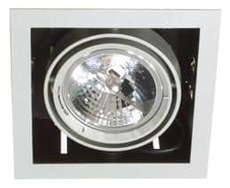 Kardan Inbouwspot 1 x 111Mm Met Gu10 Incl Dubbelle Verenset Alu Grijs