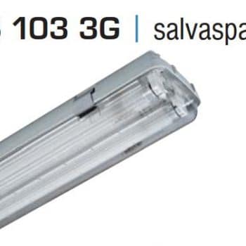 Beghelli Armatuur Wd Opb TLD TL8 Bs103 1X58W Inc Buis Cw Poly Kap Ip66