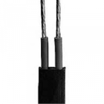 Prikkabel Rubber 2x2.5Mm 13x5.5Mm Zwart Ring 100Mtr