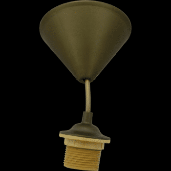 Snoerpendel Met Lamphouder E27 70Cm 2x0.75Mm Goud