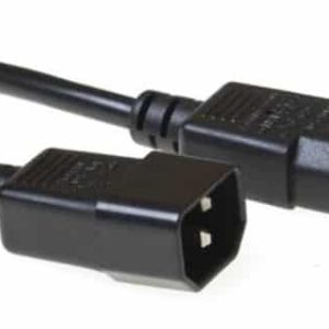 Greenline Apparaatsnoer Computer 3x0.75Mm 2.0Mtr Verlengsnoer Male-Female Zwart
