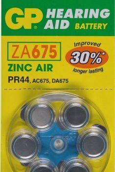 G.P Batterij Gehoorbatterij D675 Da675 Za675 Per 6 Stuks