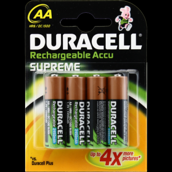 Duracell Batterij Oplaadbaar Nimh Penlite AA Lr6 2450Mah Bls4