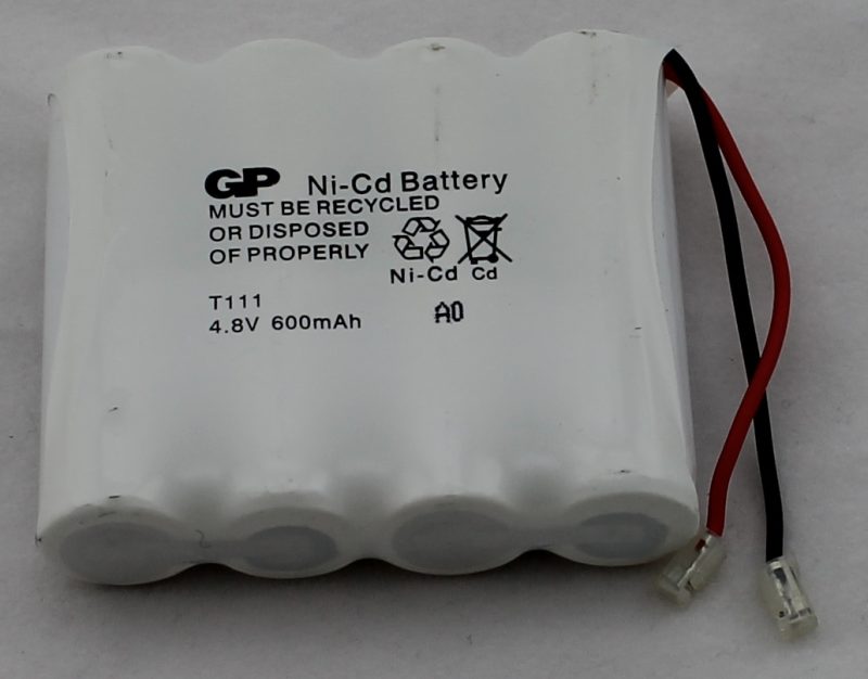 GP Telefoon Batterij Nicd T111 4.8V 600 mA 4X2 3xAA Universele Stekker