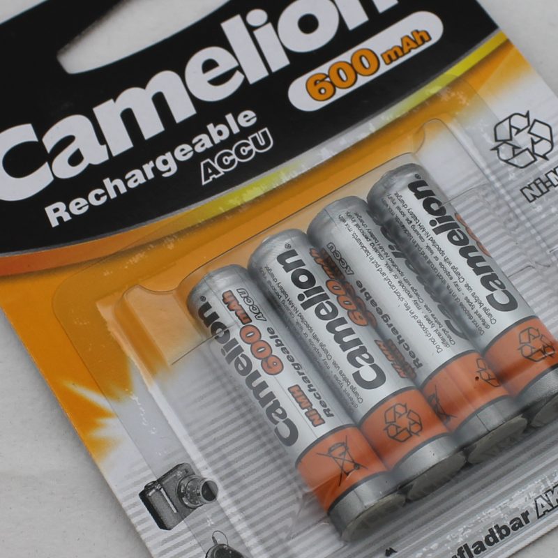 Camelion Oplaadbare Batterij Nimh 1.2V 600Mah Potlood AAA Bls4 voor Dect Telefoon
