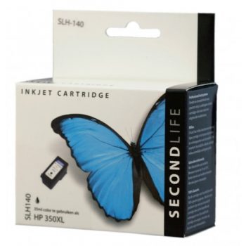 Secondlife Inkt Cartridge Hp Slh 140 H350 Voor 350 35ML Kleur Black Cb336Ee 11111350