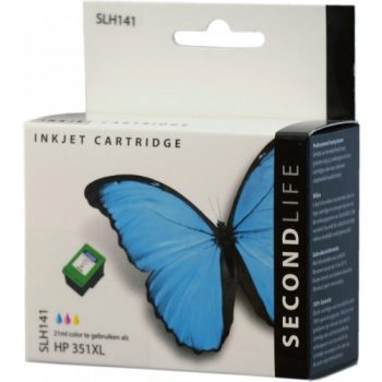 Secondlife Inkt Cartridge Hp Slh 141 H351 Voor 351xl 21ML Kleur Color Cb338Ee 11111358
