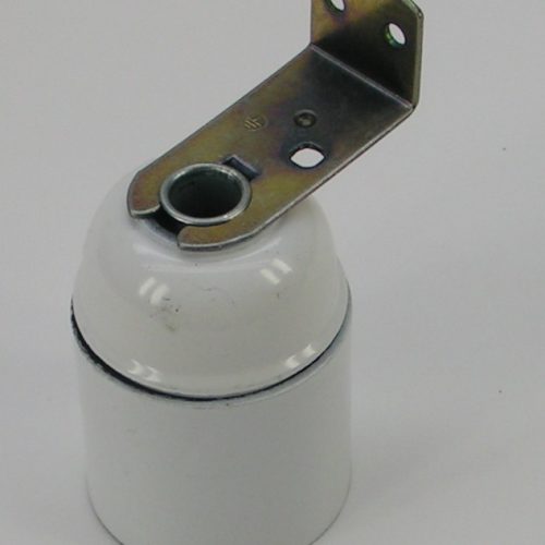 Lamphouder Fitting E27 Met Haak Wit