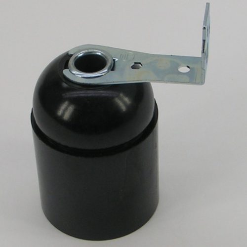 Lamphouder Fitting E27 Met Haak Zwart