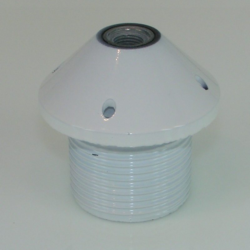 Lamphouder Fitting E27 Met Sierkap Kraag Wit