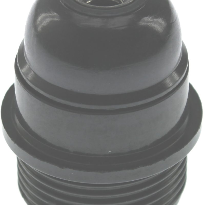 Lamphouder Fitting E27 Half Hoog Zwart