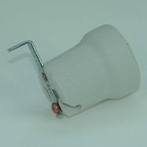 Lamphouder Fitting E27 Porselein Met Haak Achterwaarts