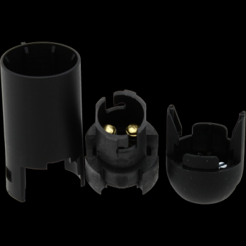 Lamphouder Fitting B15D Glad Zwart Met M10 Gat