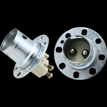 Lamphouder Halogeenlamp Fitting B15D Met Kraag Metaal Schroefbev 781.