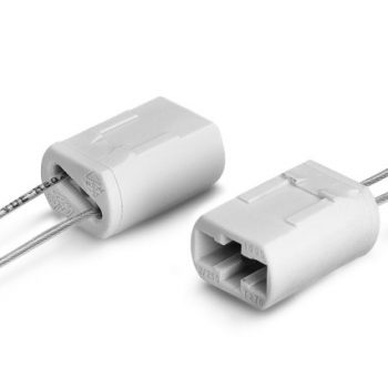 Lamphouder Halogeenlamp Fitting G9. Porcelein 5601 Met Draad 95Cm.