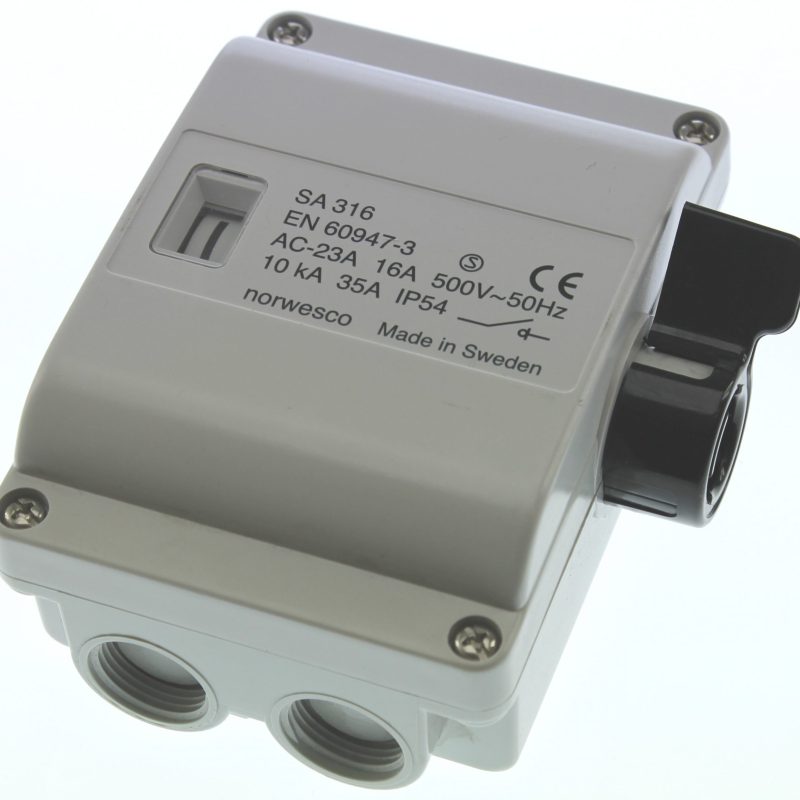 Werkschakelaar 16A 500V Grijs 3-Pol Sa16 Ip54 310010 07394438100108