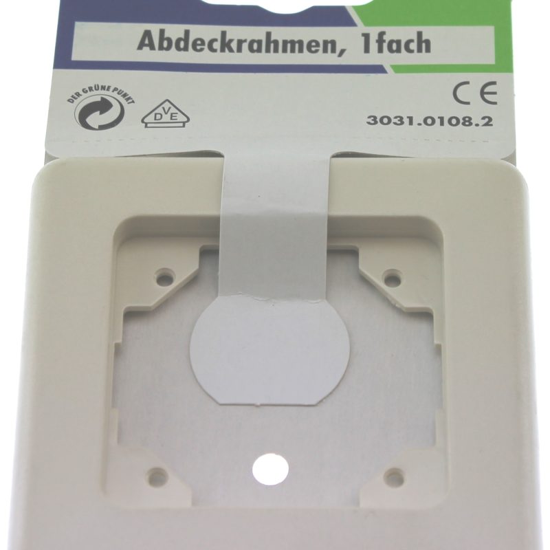 Kopp Inbouw Afdekraam 1-Voudig Crème