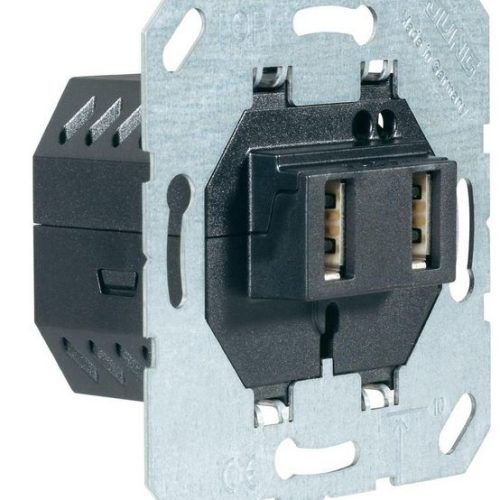 Jung Inbouw Basiselement Usb Oplader 2 Voudig 2xdc 5V 700Ma 521-2Usb