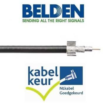 Belden H125D00 Coaxkabel DuoBondPlus PVC KABELKEUR zwart 100mtr