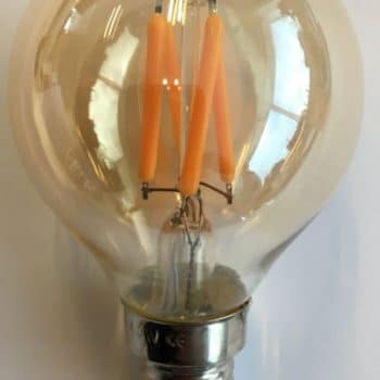 HP-Led Filament Kogellamp 3W E14 2200K 240Lm Gold Dimbaar 45x75