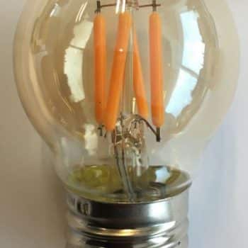 HP-Led Filament Kogellamp 3W E27 2200K 240Lm Gold Dimbaar 45x75