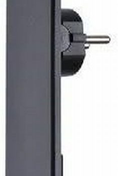 Stekker Evoline Plug Ra Zwart Platte Stekker 151000000100