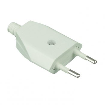 Eurostekker Schroef Stekker Wit 2.5A Los