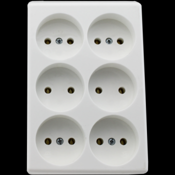 Kaiser Tafelcontactdoos Tcd 6-Voudig Blok Wit 527