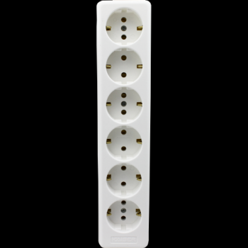 Kaiser Tafelcontactdoos Tcd 6-Voudig Ra Lang 90Gr 1060 Wit